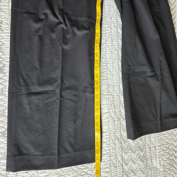 Banana Republic Wide leg Black Flannel Dress Pants Size 8 NWT - Picture 5 of 11